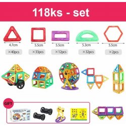 CABTOYS Magnetic Tiles - 118ks