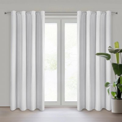 EUROFIRANY ZÁVĚS NA KROUŽCÍCH ADARI 140X250 CM BÍLÁ – Hledejceny.cz