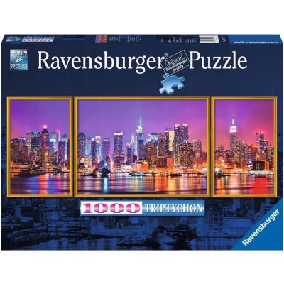 Ravensburger Triptych Lesklý New York 1000 dílků – Zboží Mobilmania