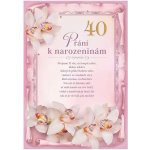 ARGUS Přání k 40. narozeninám 15-8012c40 – Zboží Dáma