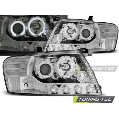 Tuning-Tec Přední čirá světla Mitsubishi Pajero III V60 (2000 - 2006) - chromované - Angel Eyes – Hledejceny.cz