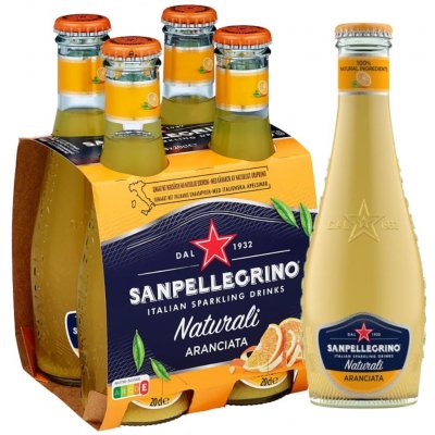 Sanpellegrino Aranciata sklo 4 x 200 ml – Hledejceny.cz