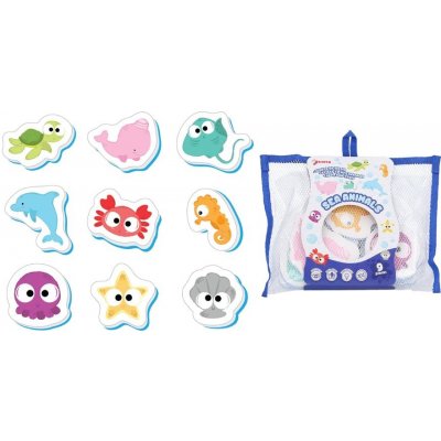 Wiky W029617 Hračky do vany pěnové zvířátka z moře 9 ks – Zboží Dáma