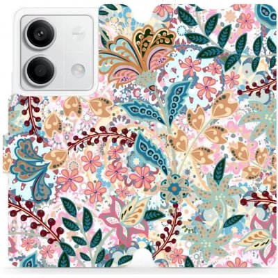 Mobiwear - Xiaomi Redmi Note 13 5G - MX04S Spletité kvítky a listy – Zboží Živě