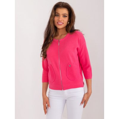 N.EVERY DAY svetr na zip s kapsami pm sw b02a.38x dark pink – Zboží Mobilmania