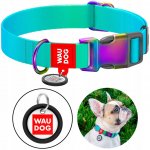 Waudog Nylon collar with QR code for gradient dog – Zboží Mobilmania