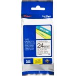 Brother TZE-251, černý tisk/bílý podklad, 8m, 24mm – Zboží Dáma