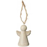 Ib Laursen Závěsná dekorace Ornament Angel, krémová barva, keramika – Hledejceny.cz
