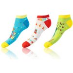 Bellinda Zábavné nízké crazy ponožky v setu 3 páry CRAZY IN-SHOE SOCKS 3x světle zelená – Hledejceny.cz