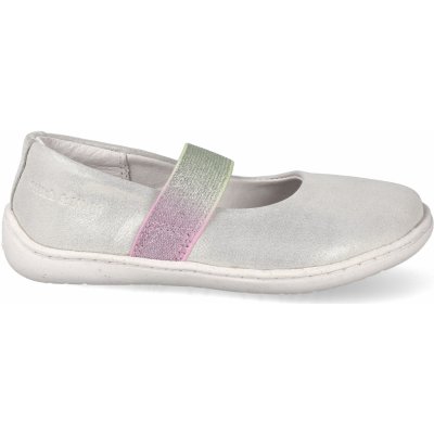 Stitch&Walk Barefoot baleríny H088-51943A stříbrné – Zboží Dáma