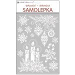 Anděl Bílé samolepky s glitry svíčky 30 x 50 cm 10337 – Hledejceny.cz