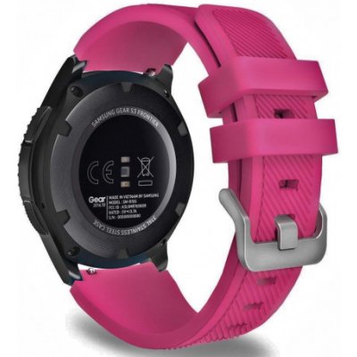 BStrap Silicone Sport řemínek na Samsung Gear S3, dark pink SSG006C24 – Zboží Mobilmania