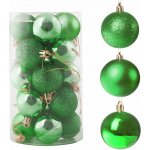 SPRINGOS Vánoční baňky zelené mix 4cm sada 20ks – Zboží Dáma