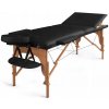 Masážní stůl a židle Pro salony Ekonomic 3 zónový dřevěný masérský stůl černá