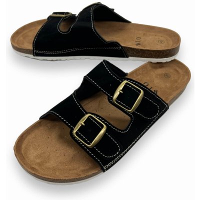 Sport Pánské nadměrné korkové pantofle černé – Zboží Dáma