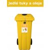 Popelnice popelnice na jedlé tuky a oleje DOPNER 120 l