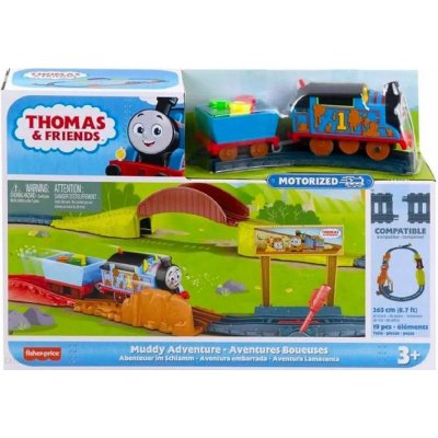 Fisher Price Thomas and Friends Motorized Thomas and the Mud Adventure HHV98 – Zboží Dáma