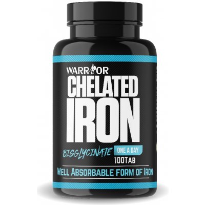 Warrior Chelated Iron železo chelát 100 tablet – Hledejceny.cz
