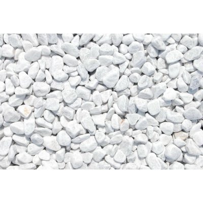 Mramorové okrasné oblázky carrarská bílá 16-25 mm 10 kg PE pytel – Hledejceny.cz