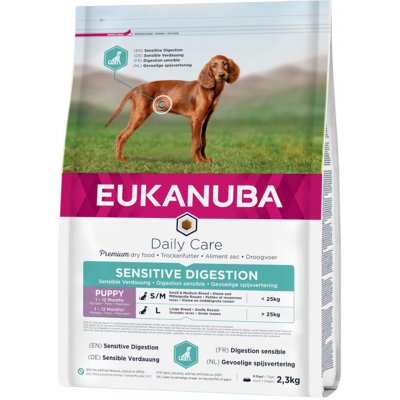 Eukanuba Puppy Sensitive Digestion Chicken & Turkey 2,3 kg – Zboží Mobilmania