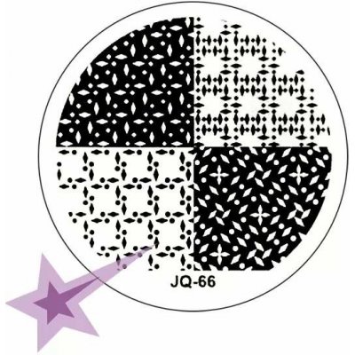 Starnails Razítkovací destička JQ66 Ornamenty – Zboží Dáma