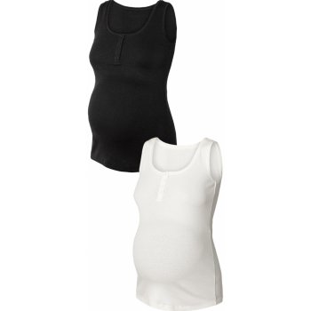 esmara dámský těhotenský top s BIO bavlnou 2 kusy černá/bílá