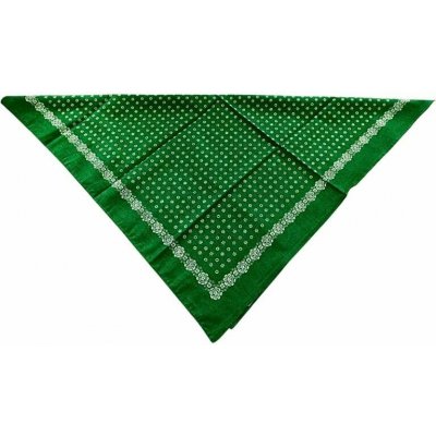 Šátek Folk zelený 70x70 cm – Zboží Mobilmania