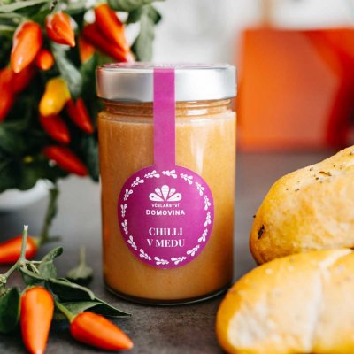 Včelařství Domovina Chilli v medu 400 g – Zboží Dáma