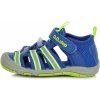 Dětské trekové boty D.D.Step dětské letní sandálky G065-384 modré