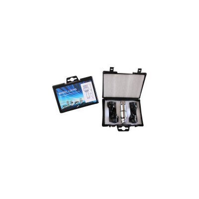 Bezpečnostní šrouby na alu kola Citroen, Peugeot M12x1,25x36(17)mm SADA, černá, rovná dosedací plocha | Zboží Auto