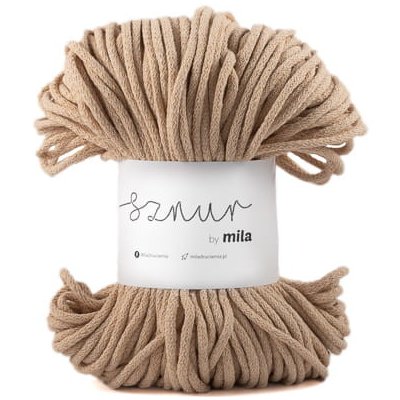 Bavlněná šňůra MILA 5mm - Písková/P13 – Zboží Dáma