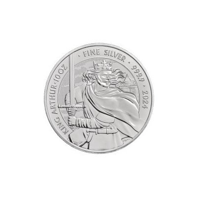 The Royal Mint stříbrná mince Mýty a legendy King Arthur 2024 10 Oz