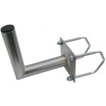 Anténní držák 35cm na balkon na hranaté zábradlí se základnou, trubka 42/2mm, výška 16cm – Hledejceny.cz