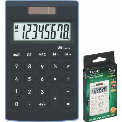 TEMPUS Kalkulačka TOOR TR-252-K černá – Hledejceny.cz