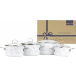 BELIS Smaltovaná sada nádobí 8dílná II PREMIUM bílá 19646-041DPIN3 – Zbozi.Blesk.cz