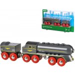 Brio 33697 Rychlý šedý vlak s vagonem – Zboží Mobilmania