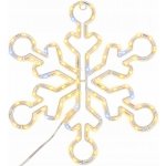 NENURODYTA_V Dekorace Sněhová vločka s LED, AX3300210, D32 cm, bílá – Hledejceny.cz