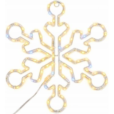 NENURODYTA_V Dekorace Sněhová vločka s LED, AX3300210, D32 cm, bílá – Hledejceny.cz
