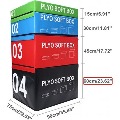 SEDCO SOFT PLYOBOX 90 x 75 x 60 cm – Zboží Dáma
