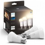 Philips Hue Bluetooth LED White set 3ks žárovek 8719514329881 E27 A60 3x9W 3x800lm 2700K bílé stmívatelné – Hledejceny.cz