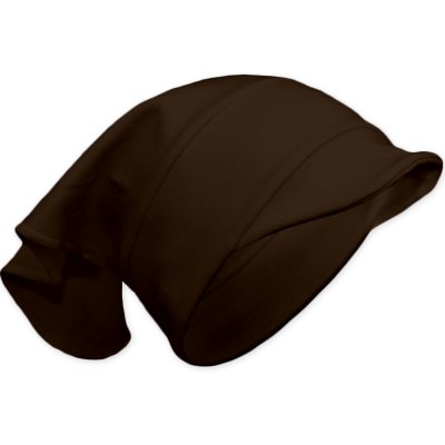 Dětský šátek s kšiltem hnědá – Sleviste.cz