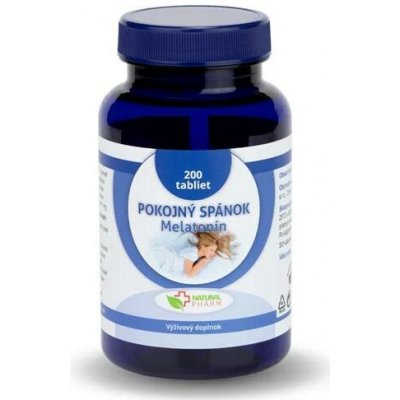 Natural Pharm Klidný spánek Melatonin 200 tablet – Hledejceny.cz
