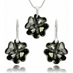 Swarovski Elements Clover krystal 19 mm Stříbrná sada 31262.1 – Zboží Dáma