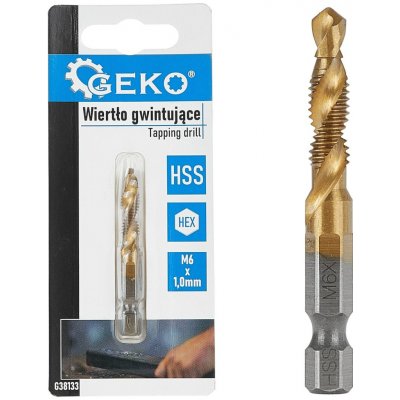 Závitník HSS M6 x 1,0 mm HEX – Geko – Hledejceny.cz