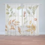 Sablio Záclony Barvy podzimu: 2ks 150x250cm – Zboží Mobilmania