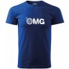 Pánské Tričko Malfini s potiskem OMG blue