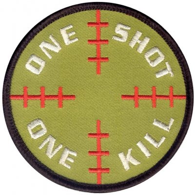 ROTHCO nášivka SNIPER - One Shot One Kill kulatá