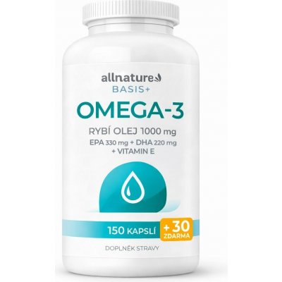 Allnature Basis + Omega 3 150+30 kapslí – Hledejceny.cz