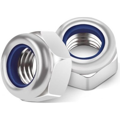 Matice Jeboler M8, balení 20 ks, samojistné, nerezová ocel A2 V2A 304, pojistné matice DIN 985 s – Sleviste.cz