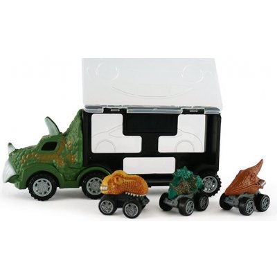 Mac Toys Dinosauří kamion se 3 autíčky